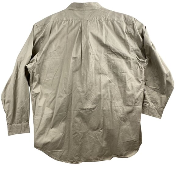 Steve & Barrys Mens XXL Beige Button-Down Long Sleeve Shirt NWT - Picture 2 of 9